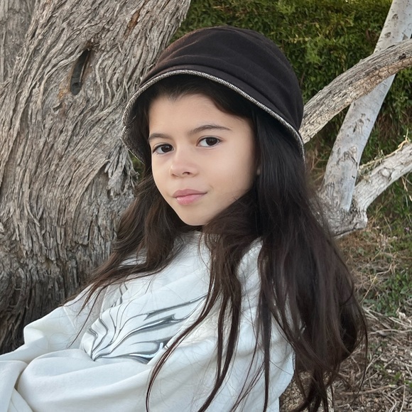 Wool Bucket Hat Brown color with Trim - Picture 11 of 11